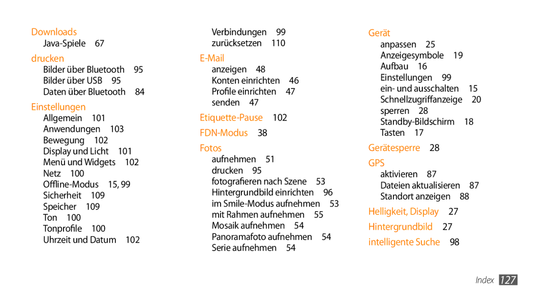 Samsung GT-S5330HKAEPL manual 101, 109, 100, 102, 110, Senden , Aufnehmen , Mit Rahmen aufnehmen , Mosaik aufnehmen  